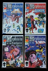 lot 63P image: CB - Set of 4 Marvel Mephisto Limited Series Comic Books including Mephisto vs. The Fantastic Four #1 and Mephisto vs. The Fantastic Four #2
