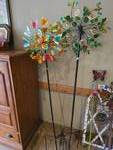 (2) Outdoor Decorative Metal Wind Spinners