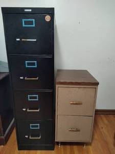 lot 68 image: Two Vintage File Cabinets