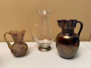 lot 53 image: Set of Three Unique Pitchers