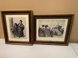 lot 21 image: Two Honore Daumier Lithographs