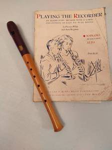 lot 105 image: Wood Recorder & How To Book