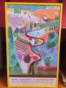 lot 143 image: David Hockney Nichols Canyon Framed Print for the Met
