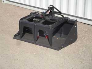 lot 155 image: LandHonor 44 Mini Skid Steer Bucket wGrapple