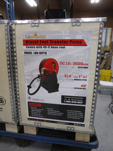 lot 70 image: LandHonor Diesel Transfer Pump w49 Hose & Reel