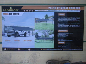 lot 220 image: LandHonor 13x26 Carport