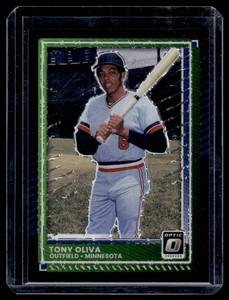 lot 72 image: Tony Oliva  2639 2025 Donruss Optic Black Velocity #23 Minnesota Twins Baseball Card