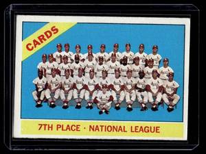 lot 73 image: St. Louis Cardinals   1966 Topps #379 St. Louis Cardinals Baseball Card