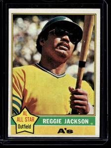 lot 74 image: Reggie Jackson   1976 Topps #500 Oakland Athletics Baseball Card