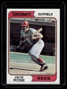 lot 75 image: Pete Rose   1974 Topps #300 Cincinnati Reds Baseball Card