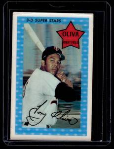 lot 126 image: Tony Oliva   1971 Kelloggs 3-D Super Stars #12 Minnesota Twins Baseball Card