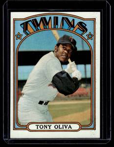 lot 127 image: Tony Oliva   1972 Topps #400 Minnesota Twins Baseball Card