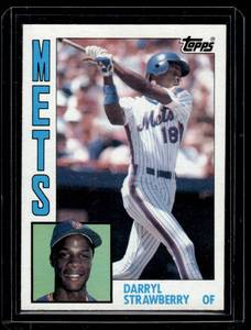 lot 243 image: Darryl Strawberry RC  1984 Topps #182 New York Mets Baseball Card