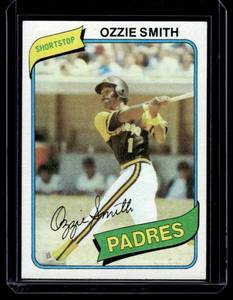 lot 249 image: Ozzie Smith 2nd Year   1980 Topps #393 San Diego Padres Baseball Card