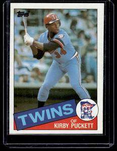 lot 256 image: Kirby Puckett RC  1985 Topps #536 Minnesota Twins Baseball Card