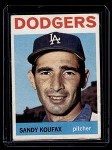 lot 23 image: Sandy Koufax   1964 Topps #200 Los Angeles Dodgers Baseball Card