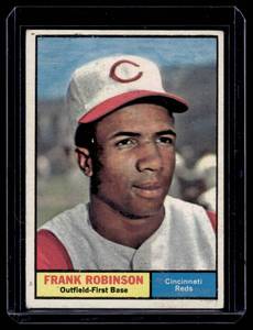lot 27 image: Frank Robinson   1961 Topps #360 Cincinnati Reds Baseball Card