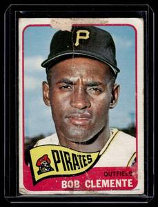 lot 31 image: Roberto Clemente   1965 Topps #160 Pittsburgh Pirates Baseball Card