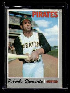 lot 83 image: Roberto Clemente   1970 Topps #350 Pittsburgh Pirates Baseball Card
