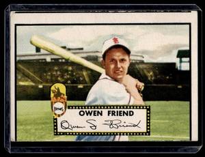 lot 136 image: Owen Friend   1952 Topps #160 St. Louis Browns Baseball Card