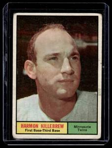 lot 137 image: Harmon Killebrew   1961 Topps #80 Minnesota Twins Baseball Card