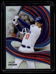lot 140 image: Shohei Ohtani Refractor Insert   2024 Topps Chrome Strokes #S-2 Los Angeles Dodgers Baseball Card