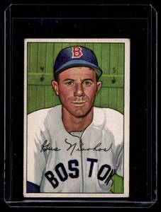 lot 143 image: Gus Niarhos   1952 Bowman #129 Boston Red Sox Baseball Card