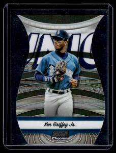 lot 206 image: Ken Griffey Jr. Die Cut Refractor   2024 Stadium Club Triumvirates Nicknames #TVN-8 Seattle Mariners Baseball Card