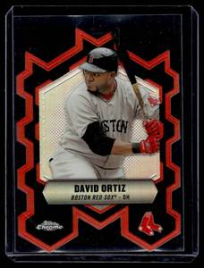 lot 209 image: David Ortiz Die Cut Close Connection Refractor   2013 Topps Chrome #CC-DO Boston Red Sox Baseball Card
