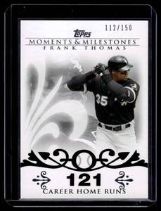 lot 273 image: Frank Thomas  112150 2008 Topps Moments & Milestones #45717 Chicago White Sox Baseball Card