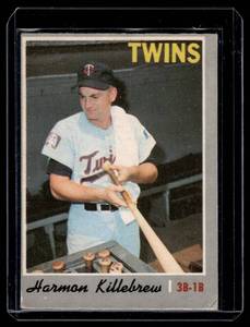 lot 274 image: Harmon Killebrew   1970 Topps #150 Minnesota Twins Baseball Card