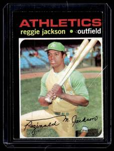 lot 36 image: Reggie Jackson   1971 Topps #20 Oakland Athletics Baseball Card