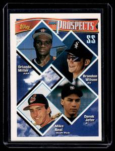 lot 91 image: Derek Jeter RC  1994 Topps #158 New York Yankees Baseball Card