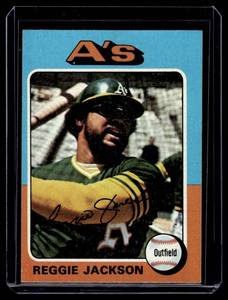 lot 147 image: Reggie Jackson   1975 Topps #300 Oakland Athletics Baseball Card