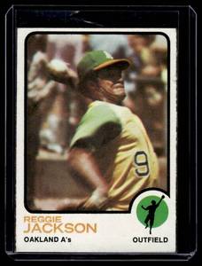 lot 148 image: Reggie Jackson   1973 Topps #255 Oakland Athletics Baseball Card