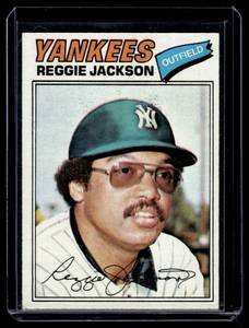 lot 150 image: Reggie Jackson   1977 Topps #10 New York Yankees Baseball Card