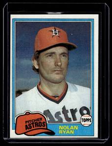 lot 152 image: Nolan Ryan   1981 Topps #240 Houston Astros Baseball Card
