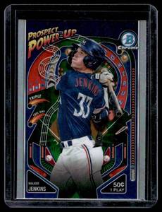lot 99 image: Walker Jenkins   2024 Bowman Prospect Power-Up #PP-1 Minnesota Twins Baseball Card