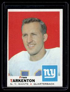lot 44 image: Fran Tarkenton   1969 Topps #150 New York Giants Football Card