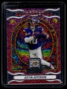 lot 154 image: Justin Jefferson Supernatural Insert   2024 Panini Contenders #7 Minnesota Vikings Football Card