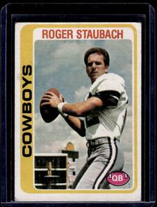 lot 297 image: Roger Staubach   1978 Topps #290 Dallas Cowboys Football Card