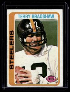 lot 299 image: Terry Bradshaw   1978 Topps #65 Pittsburgh Steelers Football Card