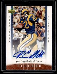 lot 300 image: John Cappelletti   2006 Upper Deck Legends Legendary Signatures #53 Los Angeles Rams Football Card