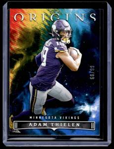 lot 51 image: Adam Thielen  6689 2022 Panini Origins #53 Minnesota Vikings Football Card