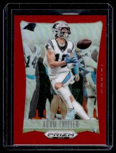 lot 111 image: Adam Thielen  090199 2024 Prizm Deca #40 Carolina Panthers Football Card