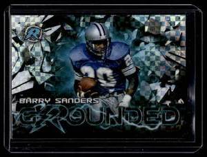 lot 167 image: Barry Sanders X-Fractor   2023 Topps Composite Resurgence Grounded #RG-6 Detroit Lions Football Card