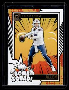 lot 170 image: Josh Allen   2024 Donruss Bomb Squad #2 Buffalo Bills Football Card