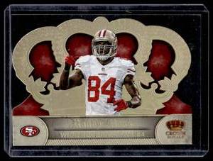 lot 303 image: Randy Moss Gold Die Cut  8899 2012 Panini Crown Royale #123 San Francisco 49ers Football Card
