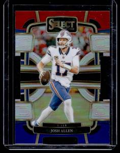 lot 306 image: Josh Allen Die Cut   2023 Select Prizm #13 Buffalo Bills Football Card