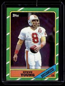 lot 57 image: Steve Young RC  1986 Topps #374 Tampa Bay Buccaneers Football Card